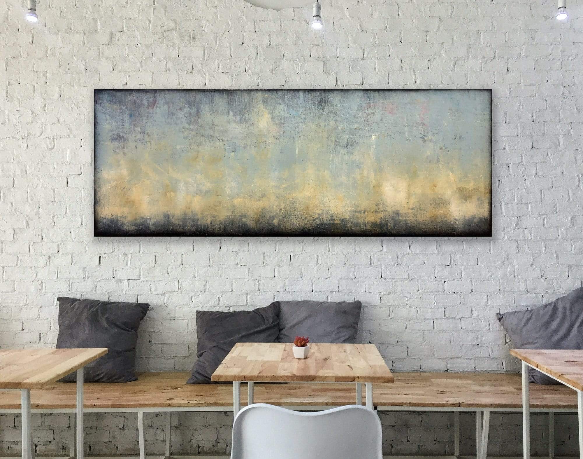 Robert Tillberg Light Yellow Waves | 80"x30"