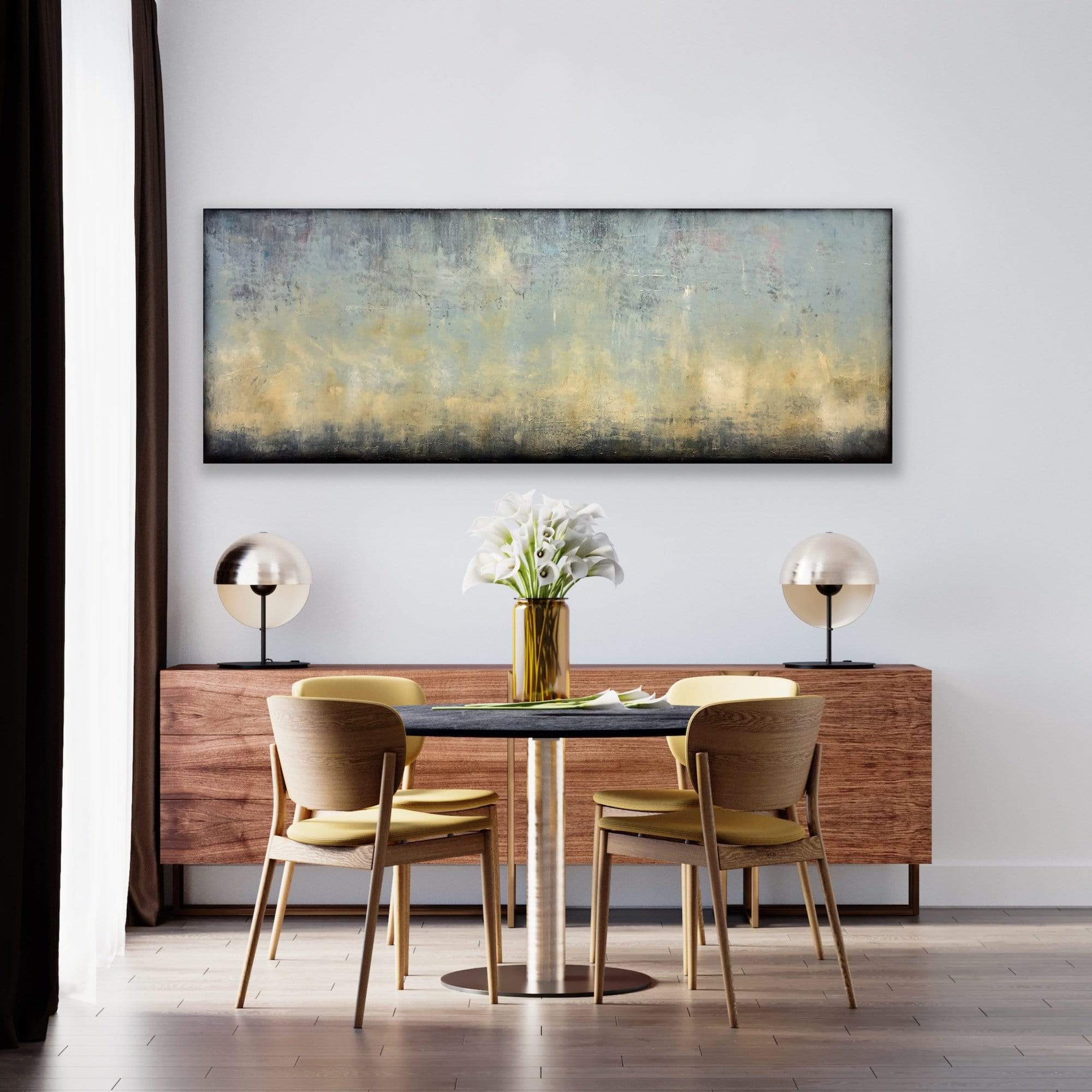 Robert Tillberg Light Yellow Waves | 80"x30"