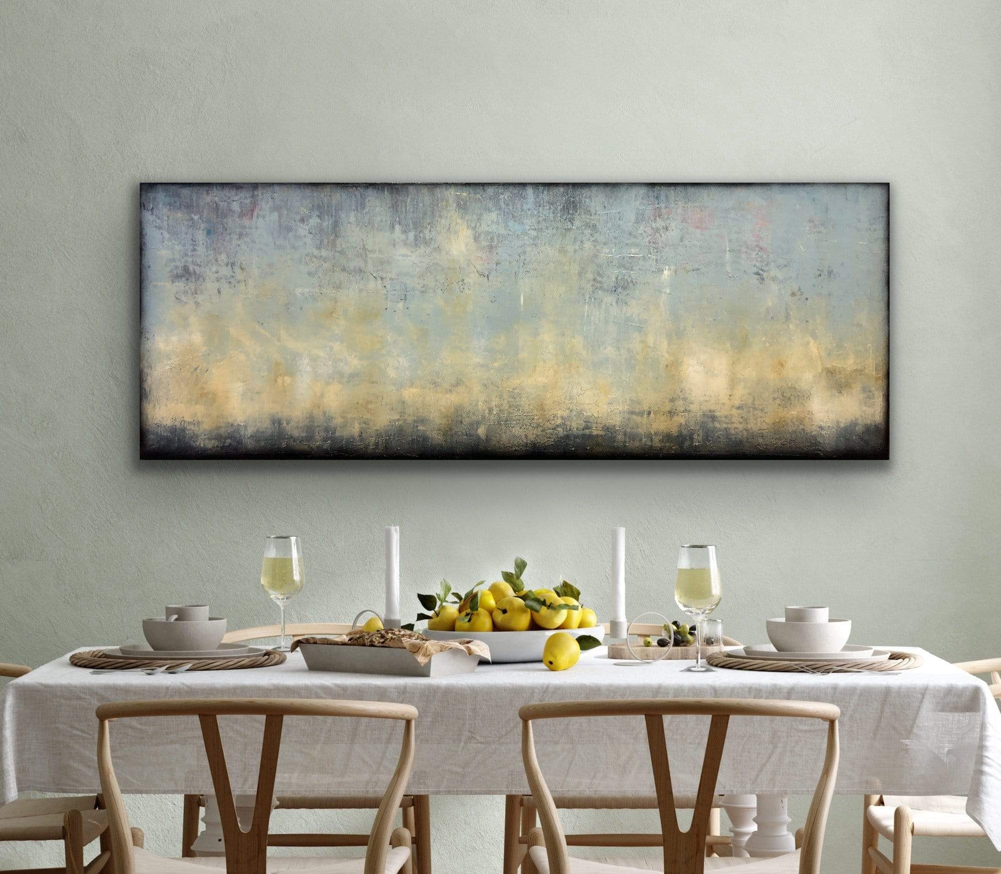 Robert Tillberg Light Yellow Waves | 80"x30"