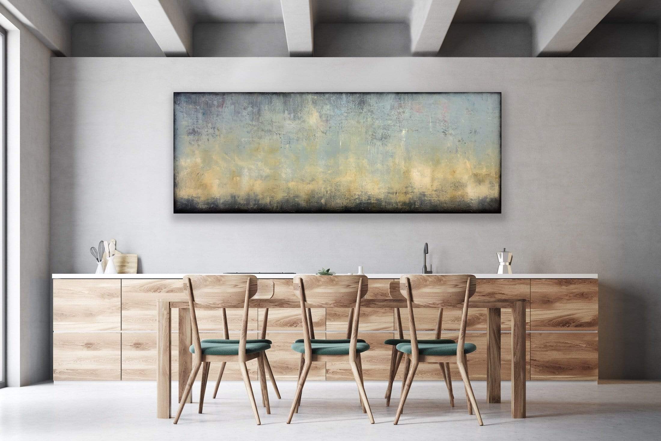 Robert Tillberg Light Yellow Waves | 80"x30"