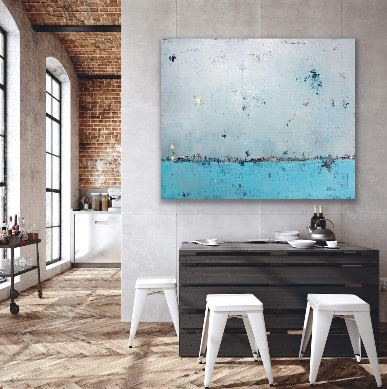 Robert Tillberg Original Art Breaking The Line | 60"x48"