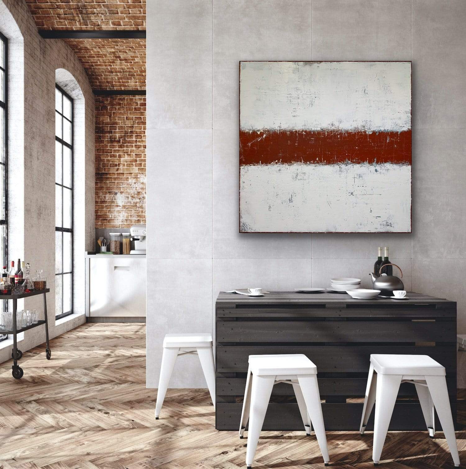 Robert Tillberg Original Art The Old Red Stripe | 36"x36"