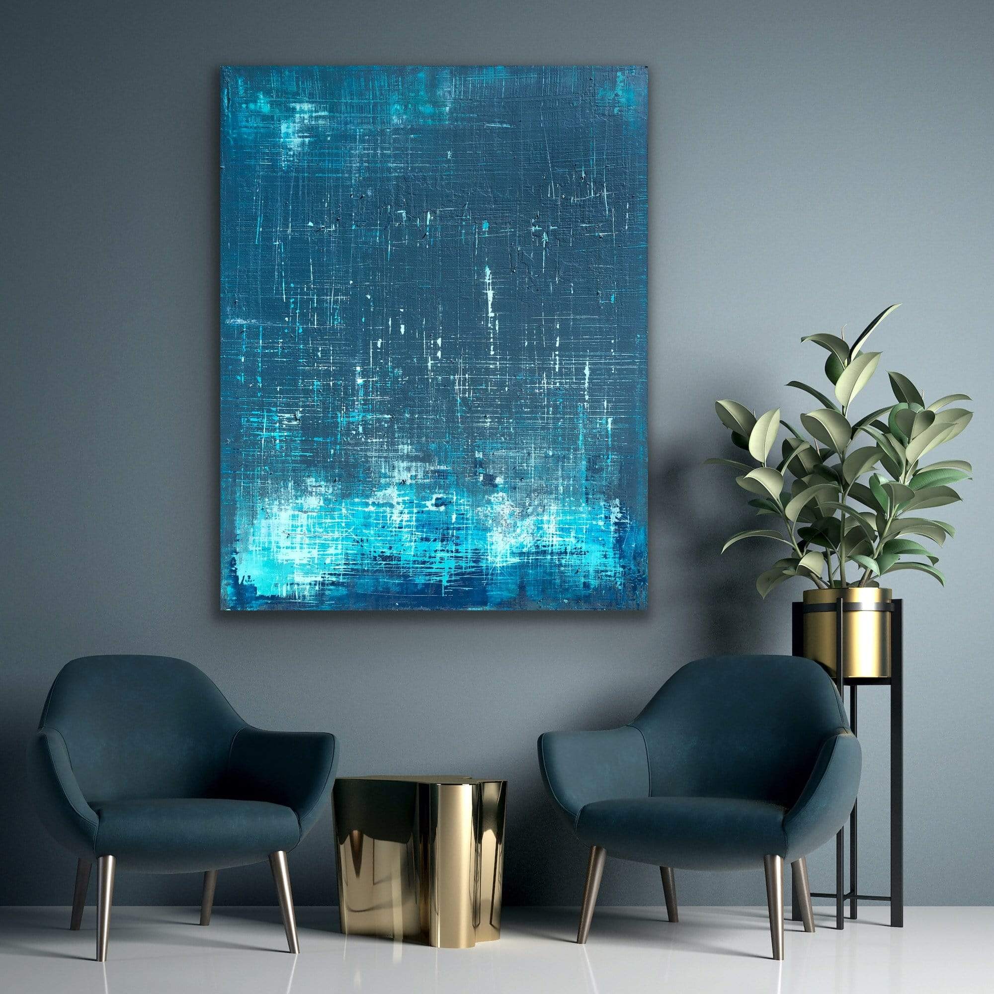 Robert Tillberg Reflecting The Moon | 48"x60"