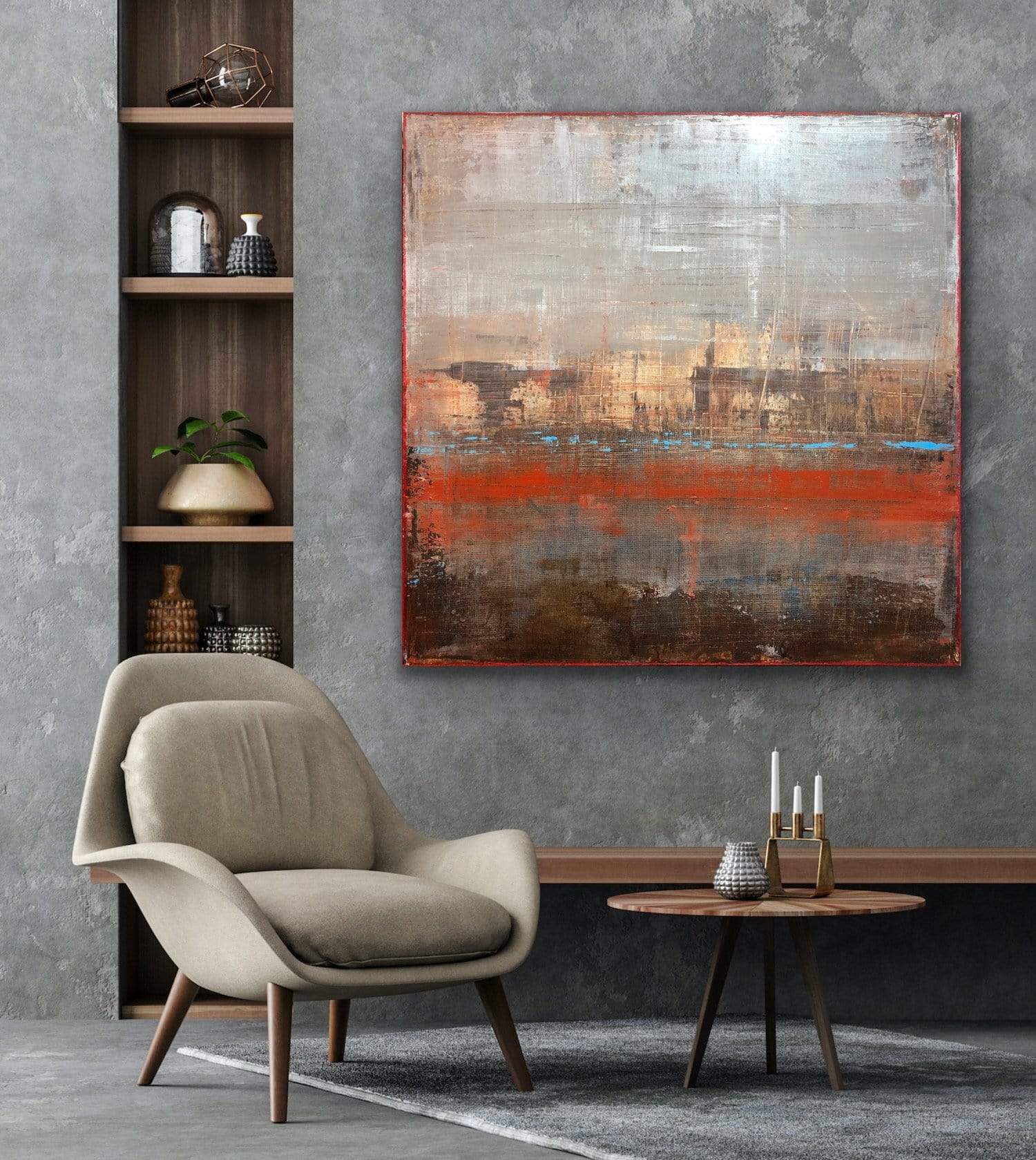 Robert Tillberg Rustic Grunge | 48"x48"